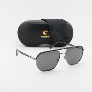CARRERA 304/S 0KJ1 M9 Aviator Sunglasses - Ruthenium/Grey Polarized